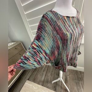 Tempo Paris Casual Multi Color Top, Size S/M